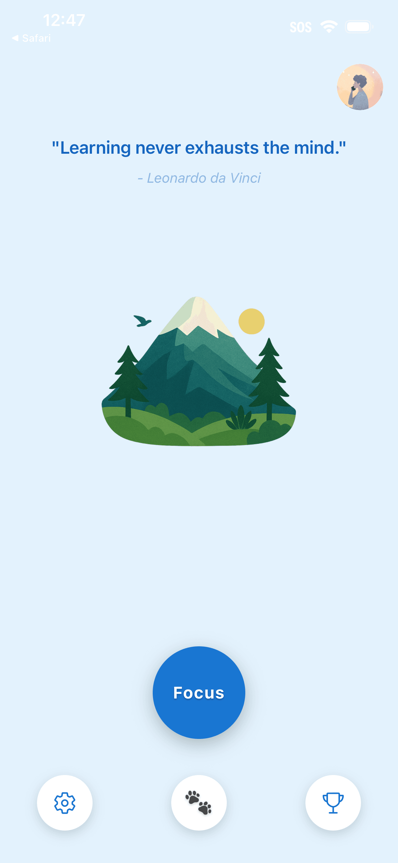 HikeWise Focus Session - Track your study progress